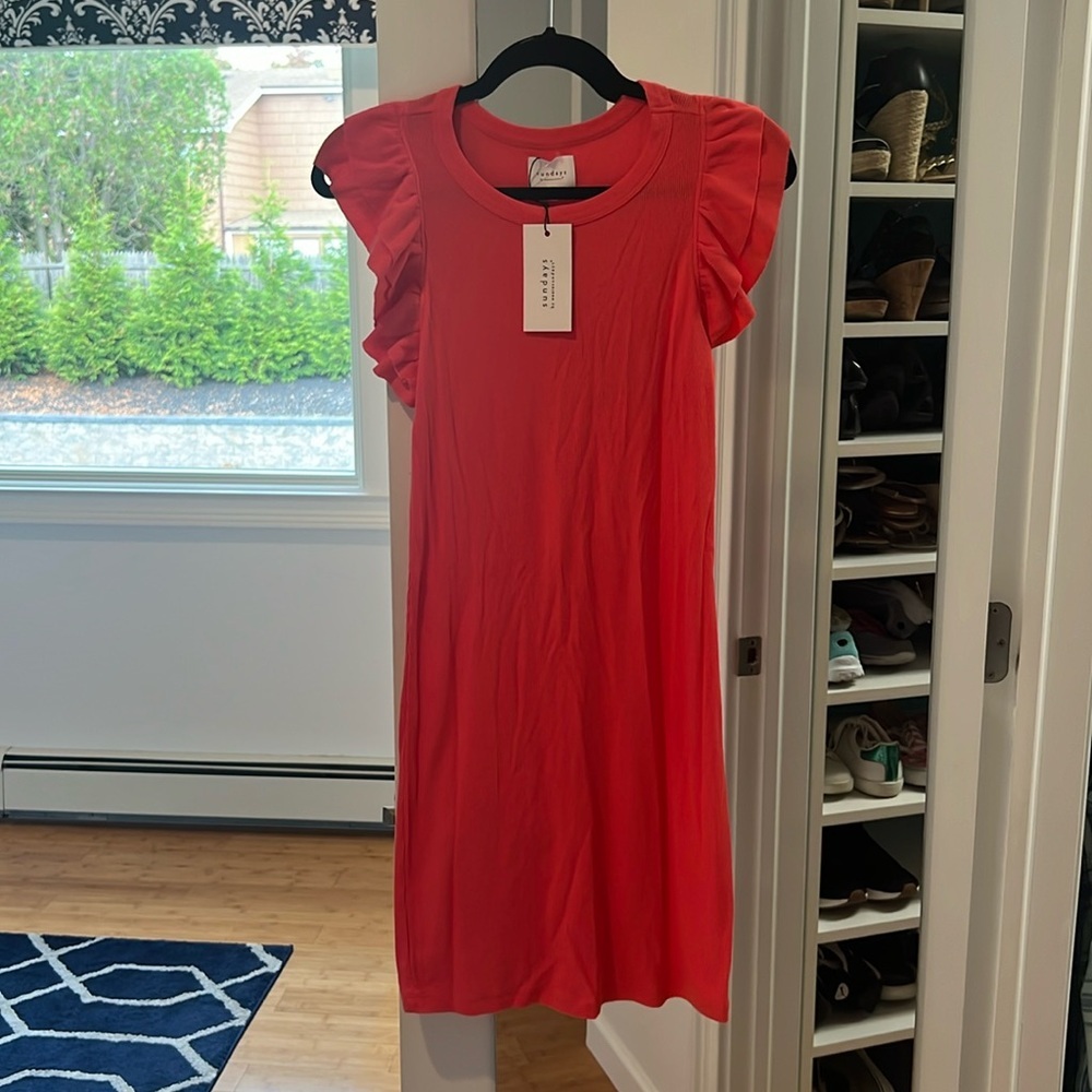 NWT ruffle sleeve dress size small medium Sundays